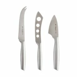 Stanton Cheese Knife Set 3pc Stainless Steel Gift Boxed