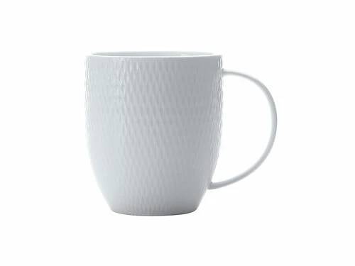 White Basics Diamonds Coupe Mug 370ML 1 White Basics Diamonds Coupe Mug 370ML