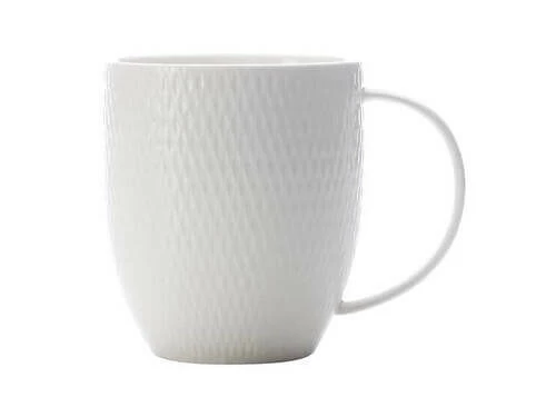 White Basics Diamonds Coupe Mug 370ML 3 White Basics Diamonds Coupe Mug 370ML - Image 3