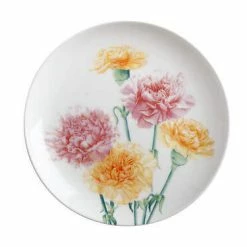 Alternative view of Katherine Castle Floriade Plate 20cm Carnations Gift Boxed