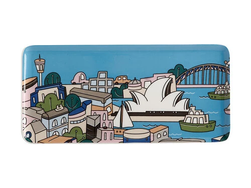 Megan McKean Cities Rectangular Plate 25x12cm Sydney Gift Boxed 1 Megan McKean Cities Rectangular Plate 25x12cm Sydney Gift Boxed