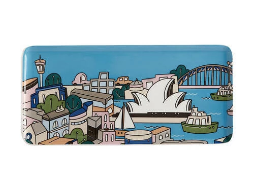 Megan McKean Cities Rectangular Plate 25x12cm Sydney Gift Boxed 3 Megan McKean Cities Rectangular Plate 25x12cm Sydney Gift Boxed - Image 3
