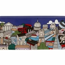 Megan McKean Cities Rectangular Plate 25x12cm London Gift Boxed