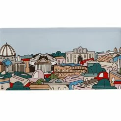 Megan McKean Cities Rectangular Plate 25x12cm Rome Gift Boxed