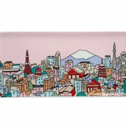 Megan McKean Cities Rectangle Plate 25x12cm Tokyo Gift Boxed