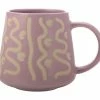 Squiggle Mug 420ML Mauve