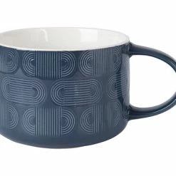 Crest Jumbo Mug 500ML Indigo Blue