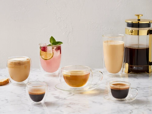 Blend Double Wall Cup & Saucer 80ML Set Of 2 Gift Boxed 2 Blend Double Wall Cup & Saucer 80ML Set Of 2 Gift Boxed - Image 2