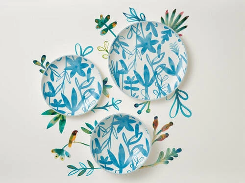 Marc Martin Dusk Dinner Plate 26.5cm Blue 3 Marc Martin Dusk Dinner Plate 26.5cm Blue - Image 3