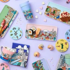 Megan McKean Cities Rectangle Plate 25x12cm Hong Kong Gift Boxed -homeless mug-shop maxwell williams megan mckean cities 04 sep28 1 5