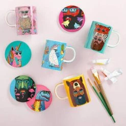 Mulga The Artist Mug 450ML Captain -homeless mug-shop maxwell williams mulga the artist coaster mug paintbrush 2 3