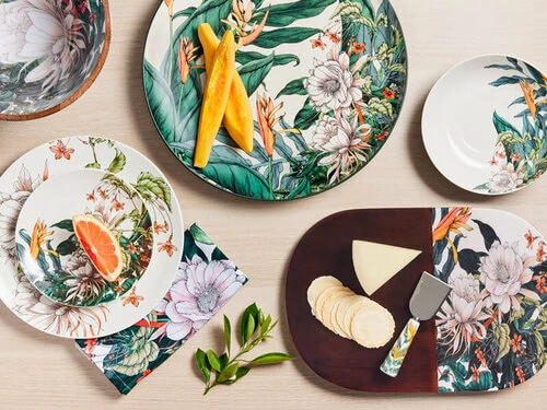 The Blck Pen Night Garden Coupe Side Plate 19cm Flower 3 The Blck Pen Night Garden Coupe Side Plate 19cm Flower - Image 3