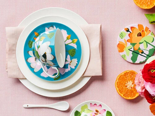 Royal Botanic Gardens Victoria Lotus Ceramic Round Coaster 10cm Set Of 4 3 Royal Botanic Gardens Victoria Lotus Ceramic Round Coaster 10cm Set Of 4 - Image 3