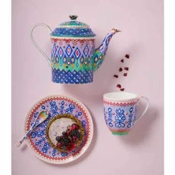 Alternative view of Teas & C's Zanzibar Coupe Mug 440ML Ikat Gift Boxed