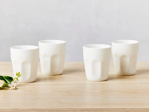 White Basics Latte Cup 200ML Set Of 4 Gift Boxed 2 White Basics Latte Cup 200ML Set Of 4 Gift Boxed - Image 2