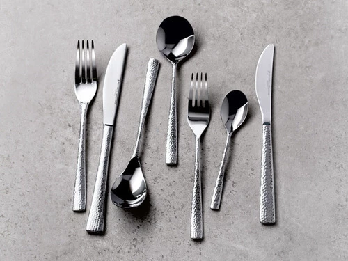 Wayland Hammered Cutlery Set 42pc Gift Boxed 2 Wayland Hammered Cutlery Set 42pc Gift Boxed - Image 2